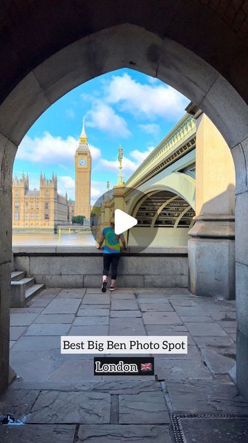 Debbie Fettback | Family Adventure Travel on Instagram: "👉 Save for trip planning!   Best “Big Ben” photo spot  ✨First, let me clarify before the comments section explodes: we’re using the popular tourist term for “Big Ben”. ✨  Most visitors to London want to capture a photo with the iconic Big Ben, officially known as the Elizabeth Tower. However, Westminster Bridge is often overcrowded with tourists and isn’t the ideal spot for a great picture.  ❓How do you find the best viewpoint for photos of Big Ben?   Start by walking across Westminster Bridge. Once you reach the other side, look to your left to spot the London Eye. Head down the steps towards it, but as you reach the bottom, immediately turn right into a tunnel. Walk through, and at the other end, you’ll discover an incredible view London Instagram Spots, London Instagram Pictures, Elizabeth Tower, Westminster Bridge, The London Eye, Big Ben London, London Instagram, London Eye, Family Adventure