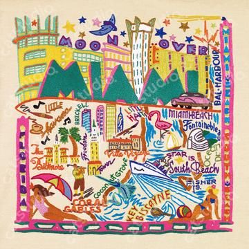 Cities Home Decor & Gifts Collection by catstudio – Tagged "art-print"– Page 2 – catstudio Miami Print, Petaluma California, Magic City, Miami Art, Tell Your Story, Embroidered Pillow, Novelty Print, Miami Florida, Frame Shop