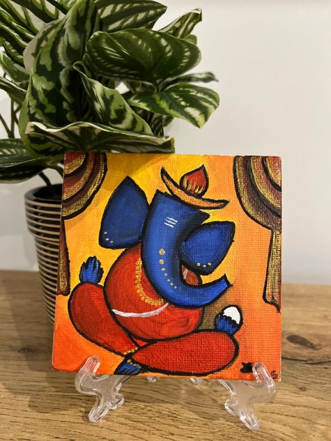 Acrylic painting
Canvas art Ganesh Simple Painting, Standing Ganesha Painting, Ganesh Chaturthi Painting Ideas, Ganesha Easy Painting, Ganesh Acrylic Painting Canvas, Ganesha Art For Kids, Ganpati Canvas Painting Easy, Ganpati Paintings Easy, Abstract Ganesha Painting Acrylics