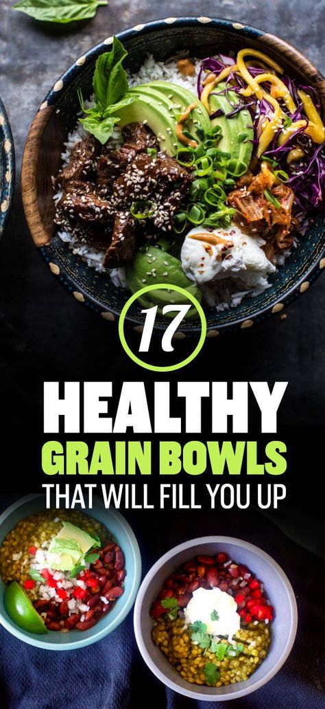 17 Healthy Grain Bowls You Should Make For Dinner Healthy Grain Bowls, For Dinner, Grain Bowls, Healthy Bowls, Lunch Bowl, Healthy Grains, Grain Bowl, Bowls Recipe, Healthy Cooking