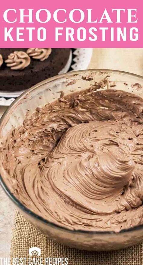 Keto Chocolate Frosting, Keto Frosting, Chocolate Icing Recipes, Ketogenic Meals, Chocolate Frosting Recipe, Thm Sweets, Lowcarb Recipes, Keto Cakes, Keto Cupcakes