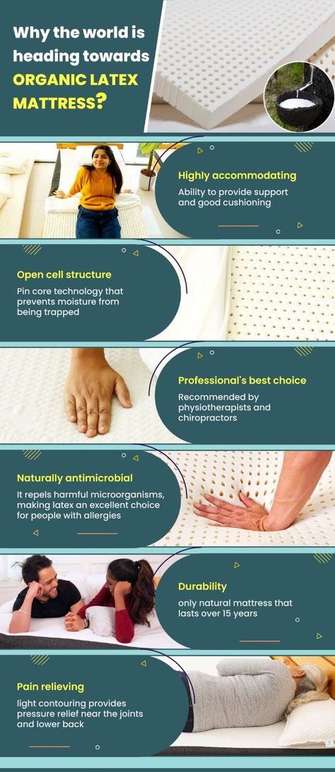 Read why the world is choosing latex mattress? Eco Friendly Mattress, Hevea Brasiliensis, Light Contouring, Natural Latex Mattress, Latex Pillow, Cell Structure, Natural Mattress, Online Mattress, Latex Mattress