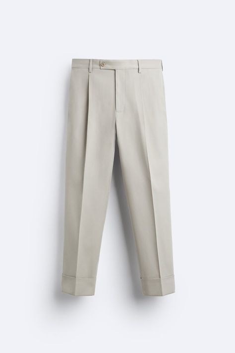 Regular Fit Pants, Business Casual Men, Zara Pants, Fit Pants, Zara United States, Old Money, Welt Pockets, Workout Pants, Welt Pocket