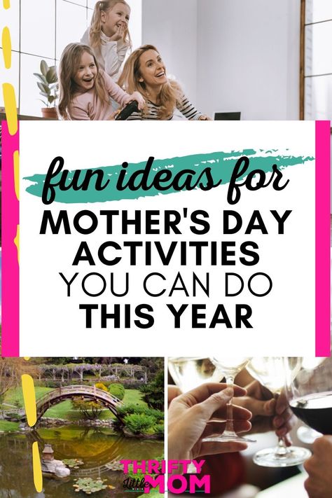 Celebrate Mom with these great ideas for a party and fun things to do for Mother's Day. Whether you're celebrating at home or looking for creative DIY ideas for adults, you'll make memories for years to come with this list! At Home Mothers Day Ideas, Mother’s Day Activities For Adults, Mothers Day Activities For Adults, Things To Do For Mothers Day Ideas, Mother’s Day Ideas For Adults, Mothers Day Ideas For Adults, Mother’s Day Party Ideas, Mothers Day Event Ideas, Mothers Day Celebration Ideas