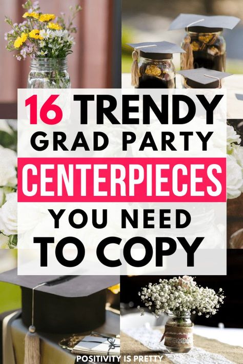 High School Graduation Party Centerpieces, Graduation Party Table Centerpieces, Graduation Party Table Decorations, Grad Party Centerpieces, College Graduation Decorations, Diy Graduation Decorations, Diy Graduation Decorations Party, Graduation Table Centerpieces, Graduation Centerpieces