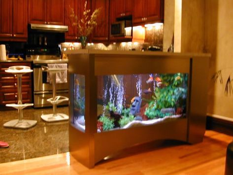 50 Beautiful fish aquarium designs - Kerala home design and floor plans Saltwater Aquarium Setup, Wall Aquarium, Glass Fish Tanks, Amazing Aquariums, Cool Fish Tanks, Saltwater Fish Tanks, Aquarium Stand, Aquarium Setup, Home Aquarium