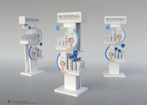 Bioderma Atoderm POP Display on Behance Display Shelf Design, Rak Display, Bioderma Atoderm, Pos Design, Point Of Sale Display, Trade Show Exhibit, Pos Display, Exhibition Booth Design, Pop Display