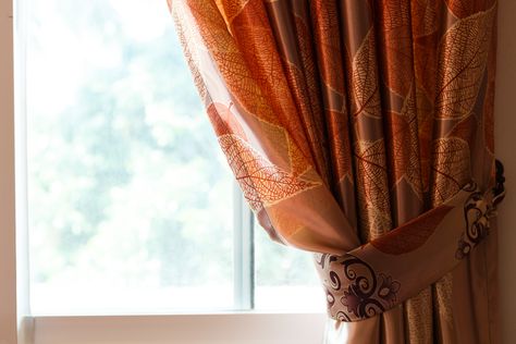 Tieback height can drastically change the look and feel of a window. How To Hang Curtain Tie Backs Hooks, Decorating Rules, Curtains Pictures, Curtain Installation, Curtain Tie Back Hooks, Average Height, Curtain Tiebacks, Curtains Holdbacks, Curtain Ties