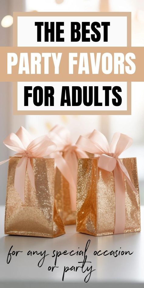 The Best Adult Party Favors for any special occasion Check more at https://beautyfashionideas.com/bridal/the-best-adult-party-favors-for-any-special-occasion/ 40th Birthday Guest Gifts, Favors For Women's Luncheon, 40th Birthday Party Gift Bag Ideas, Party Favor Snack Ideas, Party Favor For Adults Birthday, Ideas For Gift Bags For Women, 50 Birthday Party Favors For Women, Fancy Party Favors For Adults, Party Favors For Birthday