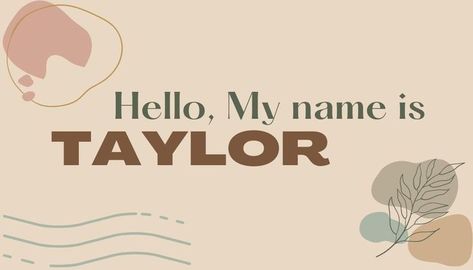 name, name tag, tag, name card, card, printable, printables, Nametag Template Aesthetic, Name Tags Printable Templates Aesthetic, Aesthetic Name Tags For School, Name Template Aesthetic Printable, Name Tag Templates Aesthetic, Brown Aesthetic Printable, Nametag Aesthetic Design, Aesthetic Name Tag, Minimalist Name Card