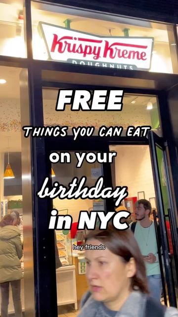 linda in nyc | nyc influencer | nyc experiences on Instagram: "Follow me for more nyc recs 👇🏼 @krispykreme coming through for your birthday 🍩🥳 #birthday #birthdayfreebies #nycfree #krispykreme #nycfoodie #nycfood #nycblogger #nycinfluencer #nycthingstodo #glazeddonuts #nycbirthday" Nyc Birthday Ideas, Nyc Experiences, Nyc Influencer, Nyc Birthday, Birthday Freebies, Birthday Gift Bags, Krispy Kreme, Nyc Food, Free Birthday