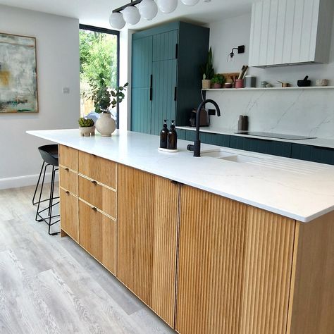 IKEA kitchen island hacks – inspiring ways to personalise your space | Ideal Home Ikea Butcher Block Island, Ikea Island Hack, Ikea Kitchen Countertops, Kitchen Island Hack, Ikea Kitchen Inspiration, Ikea Butcher Block, Ikea Island, Ikea Bar, Ikea Hack Kitchen