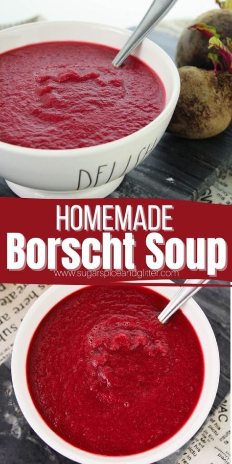 Canning Borscht Soup Recipe, Beet Broth Recipe, Beet And Potato Soup, Creamy Borscht Soup Recipe, Polish Beet Soup Borscht Recipe, Beet Soup Recipes Borscht, Borchtch Soup Recipes, Borsh Soup Recipes, Borchtch Soup