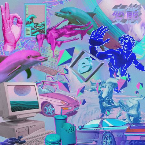 80s Vaporwave Aesthetic, Lists Of Aesthetics, Vaporwave Beach, Vaporwave Tumblr, 90s Vaporwave, Vaporwave Fashion, Eclipse Design, Aesthetic Era, Vaporwave Art