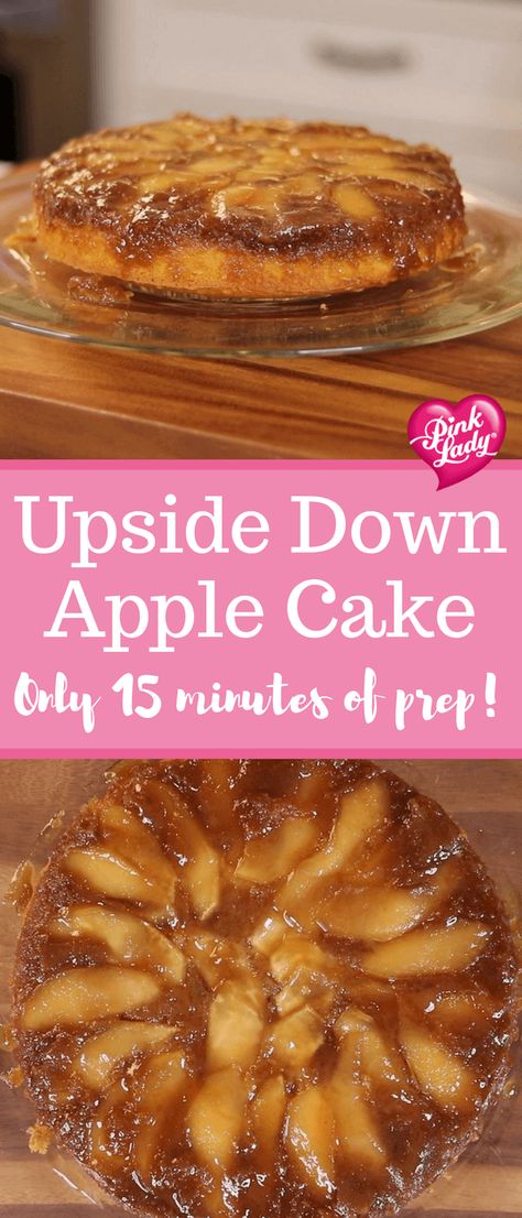 Upside Down Apple Cake Recipe - The Produce Moms Apple Upside Down Cake, Upside Down Apple Cake, Autumn Baking, Rosh Hashana, Apple Cake Recipes, Homemade Cake Recipes, Apple Desserts, Köstliche Desserts, Upside Down Cake