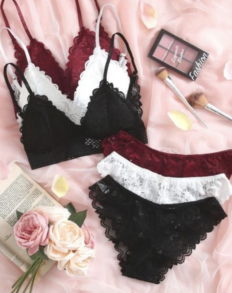 Lace Lingerie Set, Lace Lingerie, Bra And Panty Sets, Bras And Panties, Trendy Fashion Women, Bra Set, Lace Bralette, Lace Bra, Lingerie Set