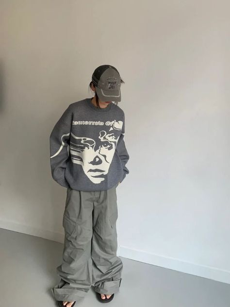 Baggy Clothes Outfit Women, Baggy Outfit Woman, Baggy Clothes Outfit, Unique Streetwear, Streetwear Inspiration, Outfits Baggy, Baggy Streetwear, Baggy Style, Baggy Clothes