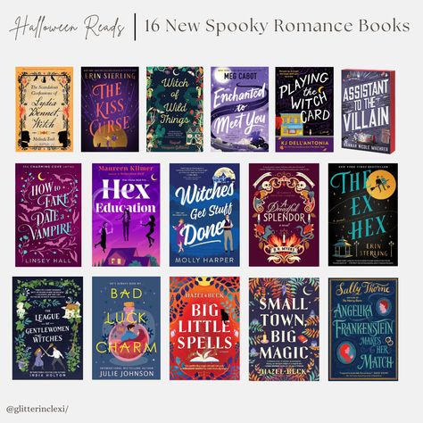 16 New Spooky Romance Books for Halloween - Novels to Read the October Spooky Season - GLITTERINC.COM Spooky Romance Books, Books For October, Halloween Romance Books, Spooky Season Books, Halloween Novels, Halloween Reads, Books For Halloween, Spooky Books, October Reading