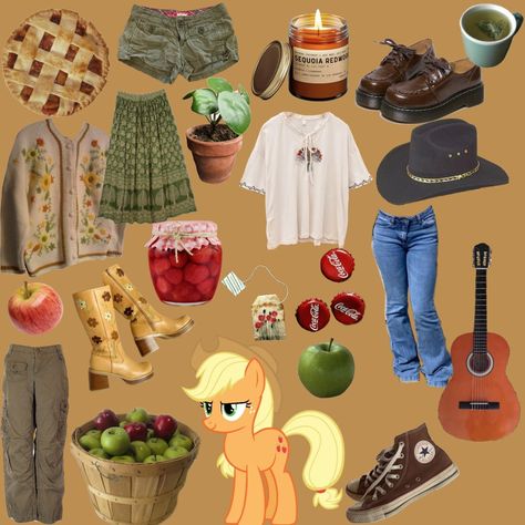 Apple Jack Halloween Costume, Mlp Outfit Ideas, Mlp Inspired Outfits, Applejack Outfit, My Little Pony Outfits, Applejack Aesthetic, Mlp Outfits, My Little Pony Applejack, My Little Pony Costume