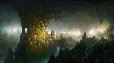 inspration | Maze Runner Creation Site Dwarven City, Cave City, Underground Cities, Digital Art Gallery, City Pictures, Fantasy City, Fantasy Setting, Fantasy Places, City Landscape