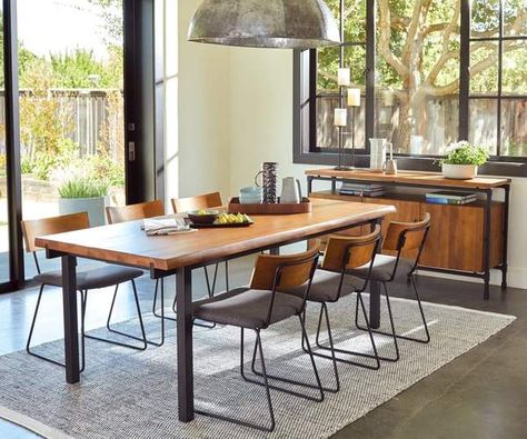 Industrial style dining table