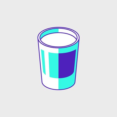 Shot Glass Illustration, Vector Icons Illustration, The Shot, Art Class, Icon Illustration, Flat Design, Fashion Flats, Logo Inspiration, Art Classes