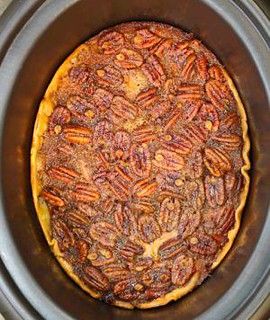 Crockpot Pecan Pie, Dessert Crepes, Crock Pot Food, Crock Pots, Crock Pot Desserts, Slow Cooker Desserts, Num Num, Crockpot Dishes, Holiday Foods