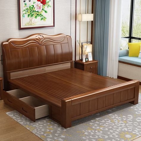 Queen Bed Room, Latest Wooden Bed Designs, Bed Frame Storage, Beds King Size, Beds Queen, Hotel Beds, Beds King, Wooden King Size Bed, Bed Room Furniture