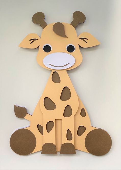 Giraffe Project, Giraffe Svg, Giraffe Crafts, Cricut Svg Files Free, Cricut Mat, Idee Cricut, Free Svgs, Cut Animals, 3d Svg