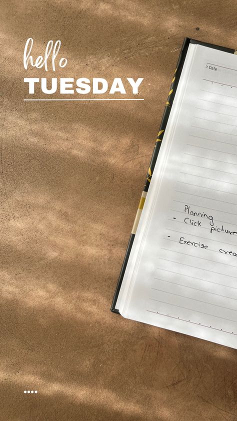 Journal writing Tuesday Instagram Story, Tuesday Snap, Hello Tuesday, Tuesday Morning, Instagram Pose, Instagram Photo Inspiration, Story Instagram, Fake Story, Story Ideas