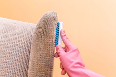 Cleaning Fabric Chairs, Cleaning Upholstered Furniture, Plush Chair, Cleaning Fabric, Pet Stains, Upholstery Cleaner, Chair Upholstery, How To Clean Furniture, Cleaning Upholstery