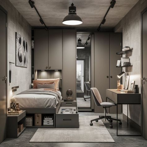 Home decoration- modern bedroom decoration ideas- free beginners Bedroom Ideas For Small Rooms Men Modern, Small Bedroom Ideas For Men, Football Room, Birthday Decoration Ideas, Football Rooms, Bedroom Ideas For Men, Bedroom Birthday, Cattle Barn, Urban Retreat