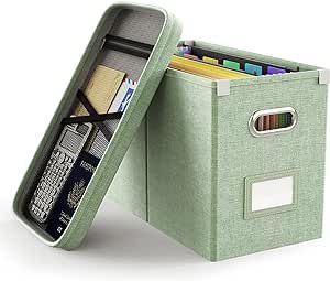 Green Storage, Receipt Organization, Organizing Paperwork, Office Decor Home, File Organizer, Document Storage, File Organiser, Documents Organization, File Box