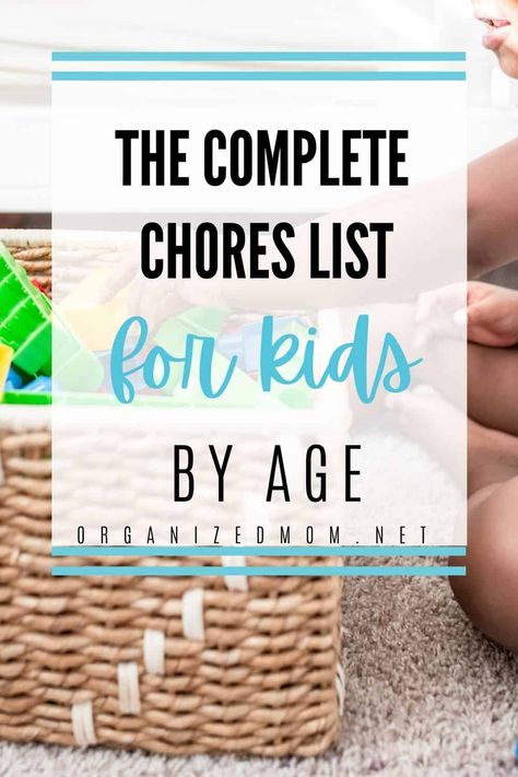 Chore Chart By Age, Chores Printable, Age Appropriate Chores For Kids, Chore List For Kids, Kid Responsibility, Age Appropriate Chores, Positive Parenting Solutions, Parenting Solutions, Chore List