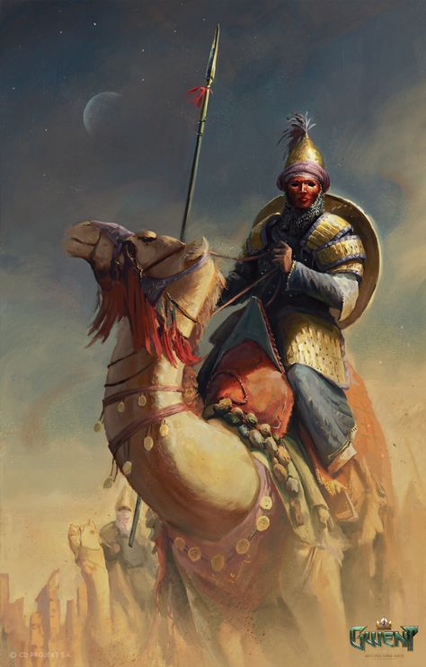 Persian Warrior, Historical Warriors, Witcher Art, Arabian Nights, Fantasy Warrior, Moyen Age, Medieval Fantasy, The Witcher, Dnd Characters