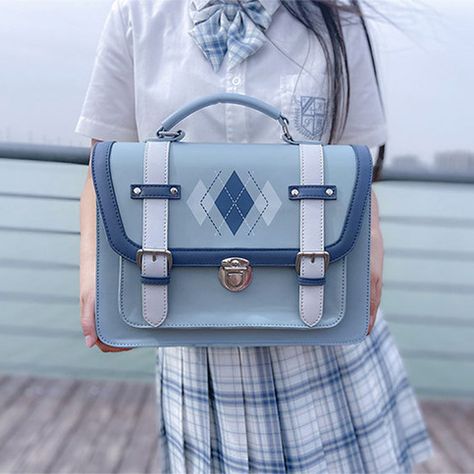 JK Cos Uniform Messenger Bag sold by ilovemybag on Storenvy Japanese Preppy, Kawaii Bags, Kawaii Backpack, Backpack Handbag, Woman Bag, Cheap Dresses Online, Kawaii Accessories, Novelty Bags, Cute Backpacks