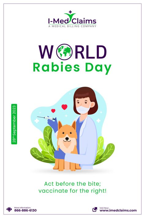 Did you know that World Rabies Day is a critical milestone to raise awareness for the prevention of this viral disease? Rabies affects humans and animals, causing severe brain inflammation and posing a significant health threat. On this World Rabies Day, let's reflect on our collective efforts to combat this deadly disease and remember that the battle against rabies is ongoing. Share the message and strive for a rabies-free world! World Rabies Day, Brain Inflammation, Humans And Animals, Medical Billing, Character Wallpaper, The Battle, This World, Disease, Brain