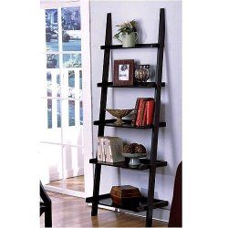 Best Selling Home Office Furniture Book Shelf Black, Black Ladder Shelf, Leaning Bookcase, Leaning Ladder, Ladder Bookshelf, Shelf Black, Ladder Shelf, Style Magazine, Ladder Bookcase