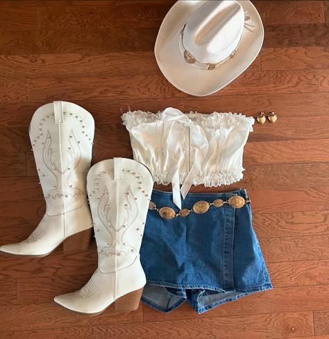 category is: coquette cowgirl 🎀 swipe for a sneak peek of monday’s drop ❤️ . . . . . . western boutiques, country boutiques, red gingham, y’allternative outfits, red cowboy boots, western boots, nashville outfits, trending style Nashville Bachelorette Party Outfit Bride, Calgary Outfits, Western Coquette, Coquette Theme, White Bustier Top, White Top Jeans, Coquette Cowgirl, Megan Moroney, Denim Dress Outfit