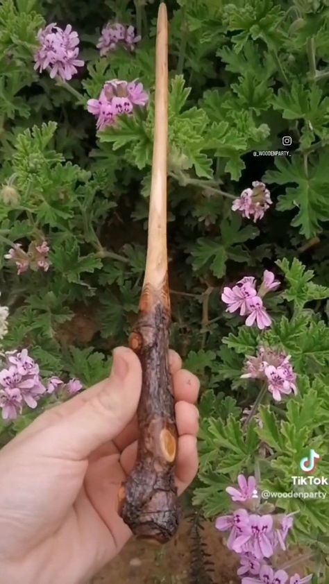 Hand made A new one, made out of plum wood, with beautiful grains and of course full of nature power. It has fairy wings as core and it is 33 cm long and really powerful for nature spells.! I love it! If you also want your own handmade unique wand, you need to do 3 steps 1.Follow us 2.Follow the link 3.Send dm in Instagram Wooden Wands Handmade, Toad Wizard, Pagan Wand, Nature Spells, Magic Wand Design, Handmade Wands, Wand Designs, Wand Ideas, Wand Making