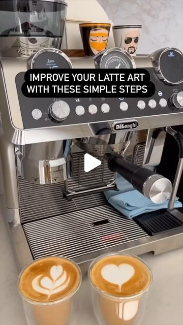 delonghiireland on Instagram: "Steam Milk like a pro with @darrenkellycoffee ☕️ Impress your friends with your latte art or send this to someone who might need it 😉. Don’t forget to save the video, as practice makes perfect. Don’t be shy and tag us with your results!

#coffee #coffeeart #barista #education #kitchen #delonghi #delonghicoffeemachine" Steam Milk, Practice Makes Perfect, Latte Art, Coffee Art, Coffee Machine, Like A Pro, Need This, Steam, Improve Yourself