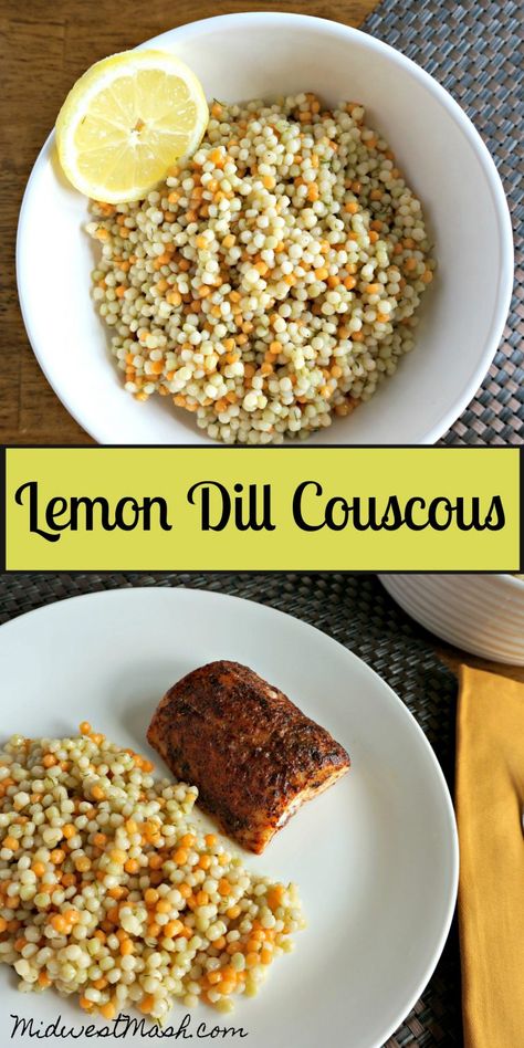 Lemon Dill Couscous, Easy Pearl Couscous Recipes, Refreshing Side Dishes, Afternoon Picnic, Lemon Dill, Couscous Recipes, Cous Cous, Summer Side Dishes, Healthy Side Dishes