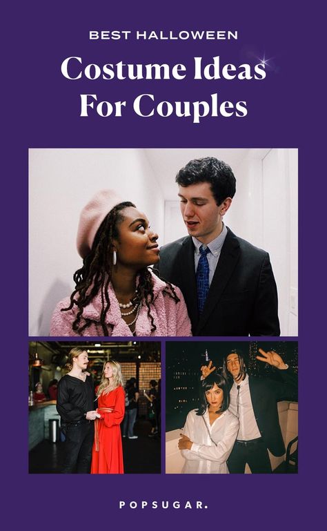 Best Halloween Costume Ideas For Couples | 2020 Famous Couples Costumes, Witty Halloween Costumes, Halloween Costumes Pop Culture, Clever Couples Halloween Costumes, Character Costume Ideas, Movie Couples Costumes, Creative Diy Costumes, Celebrity Couple Costumes, Unique Couples Costumes