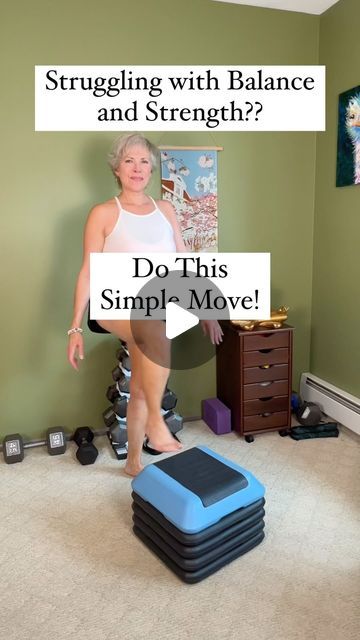 Christine/🌸 Pro-Aging Advocate | Functional Nutrition Expert 🌿 on Instagram: "🪜Step Ups are the perfect movement for strength, balance, and functional fitness! 

They not only strengthen your legs by targeting key muscles like the quadriceps, hamstrings, glutes, and calves but also engage your core for better stability.

Comment “Step Ups” to get the link for the adjustable step I am using😊

👀Watch how you can progress to advanced step-ups with these variations on a lower step:

1. Alternating Slow Step-ups: Great for beginners to focus on form and stability.
2. One Leg Step-up with Foot Tap: Engages core and balance.
3. Alternating Step-ups with a Foot Tap and 90° Leg Raise: Adds a challenge for coordination.
4. Alternating Quick Pace Step-ups with Leg Raise: Boosts heart rate and en Step Up Exercises, Step Up Workout, Beginner Exercise, Pro Aging, Lower Body Strength, Leg Raise, Functional Nutrition, Functional Fitness, For Educational Purposes Only