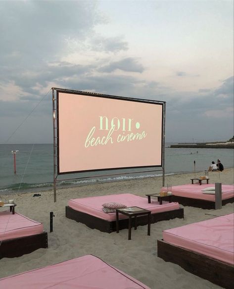 Pool Events, Halloween Movie Night, Dubai Aesthetic, Emily Henry, Beach Read, Pink Tumblr Aesthetic, Beach Events, Brand Pop, Outdoor Curtains