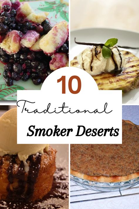 Smoker Cobbler Recipes, Recteq Smoker Recipes, Smoker Recipes Not Meat, Traeger Grill Dessert Recipes, Green Mountain Pellet Smoker Recipes, Pellet Grill Bread Recipes, Dessert In Smoker, Smoker Meals For A Crowd, Bread On The Smoker