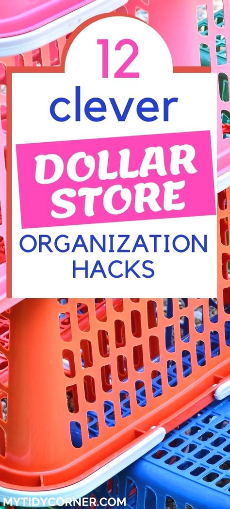 Organizing Hacks Dollar Stores, Dollar Store Organization Hacks, Dollar Tree Diy Organization, Dollar Tree Storage, Dollar Store Organization, Dollar Tree Organization, Veggie Chili, Cheap Organization, Dollar Store Diy Organization