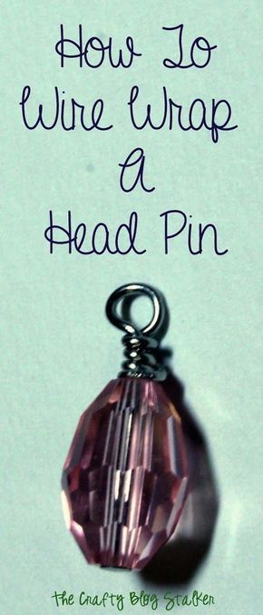 Jewelry Making: How to Wire Wrap a Head Pin Loop - The Crafty Blog Stalker. #jewelrymaking Jewelry Pricing, Gay Earrings, Personal Helicopter, Wire Jewerly, Pebble Jewelry, Wire Wrapping Diy, Diy Armband, Craft Board, Diy Jewelry Tutorials