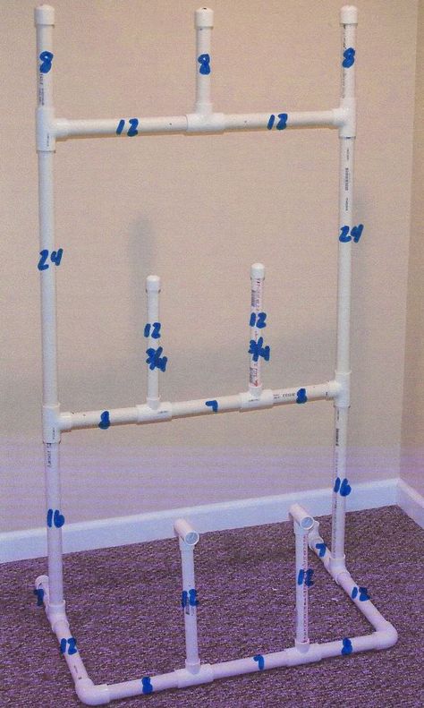 Hockey drying rack - The Perfect Man Cave Hockey Gear Drying Rack, Hockey Equipment Drying Rack, Hockey Drying Rack, Hockey Equipment Storage, Hockey Organization, Hockey Diy, Hockey Crafts, Diy Hat Rack, Goalie Gear