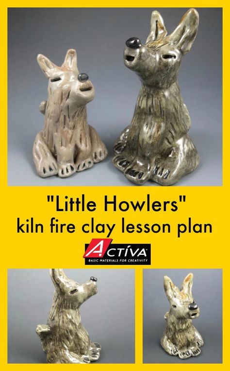 "Little Howlers" Clay Sculpture Lesson Plan {with Activ-Low Fire Clay} Clay Lesson Plans, High School Ceramics, Clay Lesson, Animal Lessons, Sculpture Lessons, The Call Of The Wild, 2024 Art, Fire Clay, Call Of The Wild